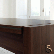 Table ronde 4 personnes Status - MDD - Alu, Wenge_1