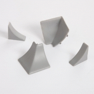 Kit de finition pour profil d'étanchéité - gris - avec 4 embouts pour plan de travail_1