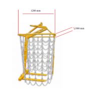 Lève-palette avec protection de sécurité MBRA-CP - Boscaro France - capacité 1500 à 3000 kg - rideau de chaîne métallique sécurisé_1