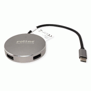 ROLINE Hub USB 3.2 Gen 1, 4 ports, prise type C_1
