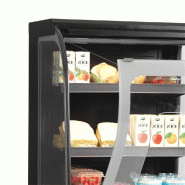 Vitrine réfrigérée murale libre service - vitres incurvées 150 litres | Tefcold - NOC60CC_1