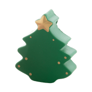 Balle anti-stress en forme de sapin de Noël - couleur verte - 19,4 g_1
