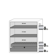 Armoire anti-feu S-CLASSIC-90 modèle S90.129.120 - Réf 30121-001-33749 - Type 90 pour substances dangereuses inflammables_1