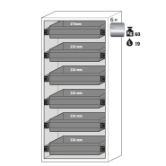 Armoire de sécurité S-CLASSIC-90 modèle S90.196.090.WDAS - Réf 30205-002-33714 - Type 90 avec certification NF EN 14470-1_1