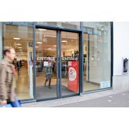 Porte automatique coulissante Softica - Fabrication française, sur mesure, avec motorisation Brushless_1