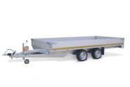 Remorque plateau nu EDUARD - roues dessous - PTAC : 2000 Kg - 2 essieux freinés - 406 x 180 cm - Reference -HKT-3.1X1.7_1
