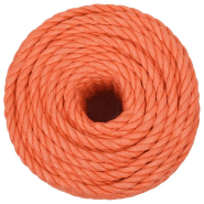 Vidaxl corde de travail orange 10 mm 25 m polypropylène 152933_1