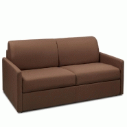 Canapé convertible Paradiso Express 140cm - Matelas 14cm - Marron chocolat - Fabrication italienne_1