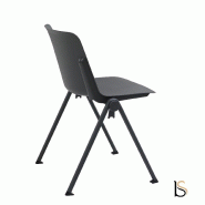 Chaise empilable de couleur ami - noir_0