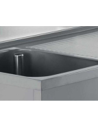 Table inox neutre / 1 bac - TL10_1