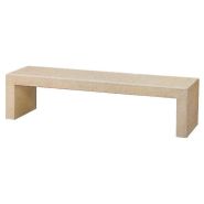 Banc droit public en béton moderne Linea - monobloc avec fibres projetées et haute résistance_2