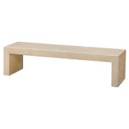 Banc public en béton moderne Linea - monobloc avec fibres projetées et haute résistance_2