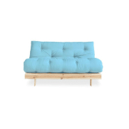 Matelas futon pour canapé ROOTS - bleu azur - couchage 140 x 200 cm - épaisseur 12 cm_1