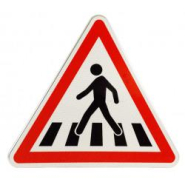 Panneau de danger A13B - Passage pour piétons_1