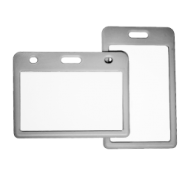 Porte badge avec glissière  - Lot de 100 - 6 coloris - ABS résistant - Réf IDS59_1