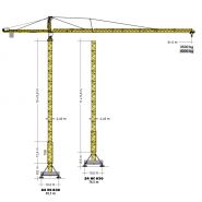 550 EC-H 20 Litronic High-Top grue à tour - Liebherr - Hauteur max. sous crochet 81,10 m - Capacité de levage max. 20 000 kg - Portée max. 81,50 m_1