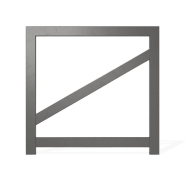 Barrière pour collectivité en acier inoxydable - Référence BTB100 - Hauteur 1000 mm - Longueur 1000 mm_1