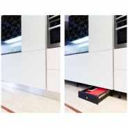 Box-in - Coffre-fort à cacher pour plinthe de cuisine - Serrure à clé à double pennes - Arregui_1