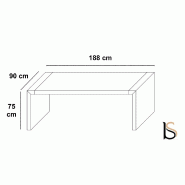 Bureau de Direction droit Kyo Light - MARTEX - Orme_1