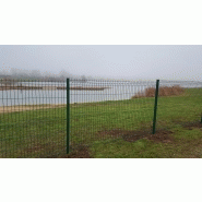 Clôtures grillagées - panneaux vert RAL 6005 - Panneaux Soudés Plastifiés sur fils Galvanisés_1