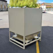 Conteneur autovideur - Volume 1 950 L - Charge max 2 000 kg - Trappe manuelle et gerbable_1