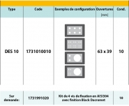 Passages pour câbles avec connecteurs - DES 10 - cadre divisible pour câbles de 2 à 34mm_1