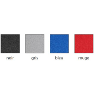 Ensemble de 2 chaises pliantes - Piétement chromé - Réf. 8500 CP A - Assise et dossier tapissés tissu K_1