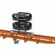 F2 Power & Free - Convoyeur au sol Wide Track pour charges jusqu'à 500 kg - Système pour traitement de surface_1