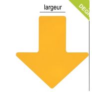 Marquage au sol pour entrepôt - Flèches adhésives haute visibilité - Direct Signalétique - Dimensions : H 254 x L 102 mm_1