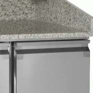 Meuble à pizza 3 portes GN1/1 PT1365 L1365mm Inox TEFCOLD_1