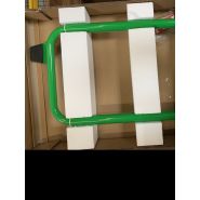 Portillon télescopique - acier peint Époxy vert RAL 6037 - ouverture 650 à 1000mm - fermeture automatique_1