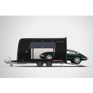 Remorque porte-voiture fermée double essieu pour voitures classiques, sport automobile et véhicules compacts - RACE BOX_1