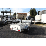 Remorque utilitaire avec frein à ridelles aluminium de fabrication française - erde expert - xt 250 f_1