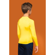 T-shirt double peau sport manches longues enfant - PROACT - Réf : PA006 - 88% polyester / 12% élasthanne - Tailles 6/8 à 12/14 ans_1