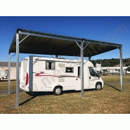 Abri camping car ouvert car'bone a48 / toiture monopente / 3.71 x 3.17 m
