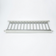 Base de rayonnage alimentaire - 4 tablettes grilles - 100% inox 18/10 - H : 1450 mm_1