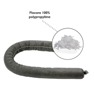 Boudin absorbant tous liquides  fabriqué en flocons de polypropylène 3 m 106 L  - BDG102 - DELAHAYE INDUSTRIES_1