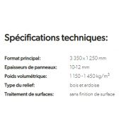 Profil - façades - panneaux CETRIS® PROFIL - relief bois ou ardoise - format 3 350 x 1 250 mm_1