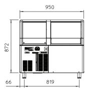 Machine à glace en grains EF 124 AS - Scotsman Scodif - 120 kg/24h - Stockage 40 kg - Finition inox_1