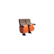 Fauteuil pour salle de spectacle avec une structure en acier et un retour à bord verni - Principe w - ezcaray_1