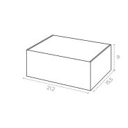 Fefco 427 - s30 boîte cadeau boite d'expédition personnalisée - smartpack - 22,8×16,1×9,3 cm_1