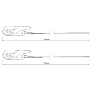 Lot de 4 sangles à cliquet - largeur 25mm - 2x3m et 2x5m - référence 00290608 - marque Thirard_1