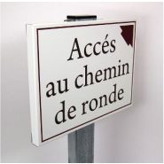 Pa0131 - Panneau d'enseigne alu plié pour poteaux - Sigma Signalisation - Ht 300mm x Lg 600mm_1