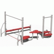 Parcours de santé sportif avec marches et pas japonais - MES03I - Créa Équipements_1