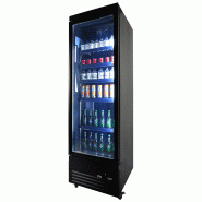 Réfrigérateur 1 porte en verre noir ceb-500r bl l620 7526.0100 COMBISTEEL_1