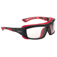 Lunette de protection hybride ULTIM8 - Bolle Safety - Monture bi-matière avec traitement Platinum_1