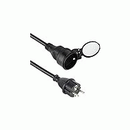 Rallonge prolongateur professionnel noir 3g1,5 terre 5m_1