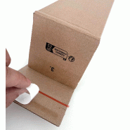 Tube carré bande adhésive - 150673 – 10,5 x 10,5 x 71,5 cm_1