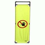 Barrière d'intervention 1 panneau - Interdiction de passer / 1800 / PVC_1