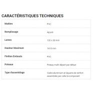 Clôture atlantique - cadiou industrie - matière : pvc - hauteur maximum 1610 mm_1
